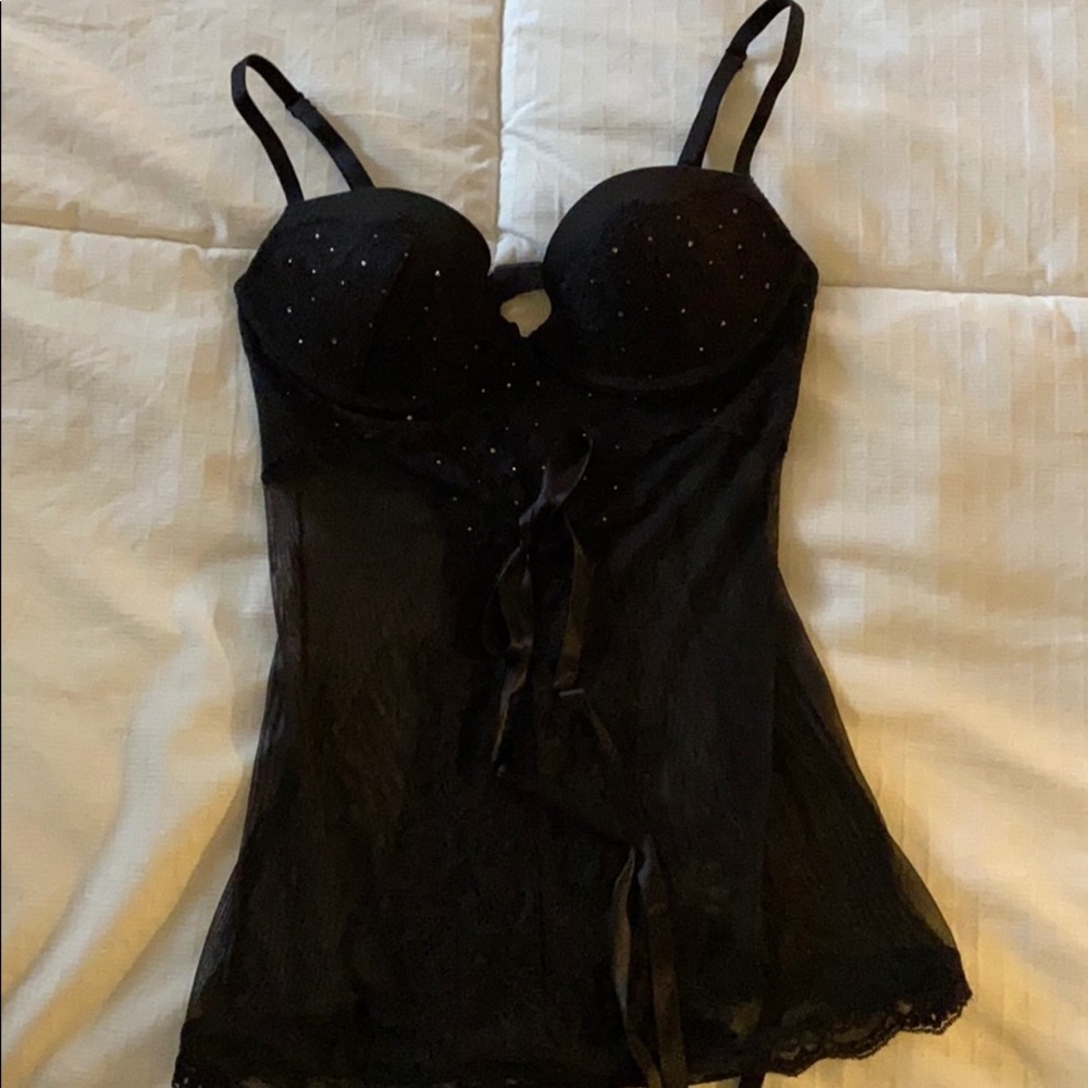 Victoria’s Secret sheer push-up lingerie